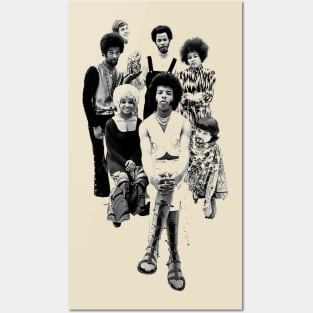 Retro Funk Soul Music Band Posters and Art